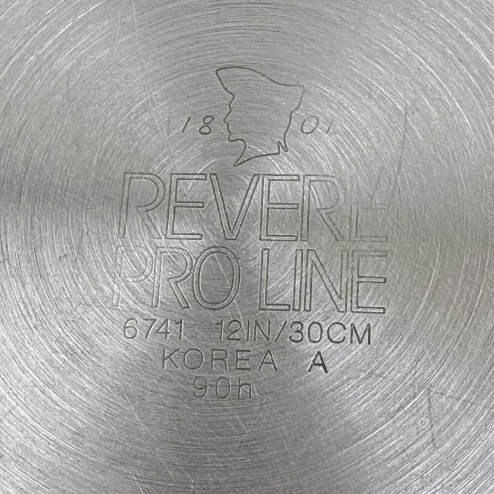 RARE Revere Ware Griddle Round Proline Skillet 12